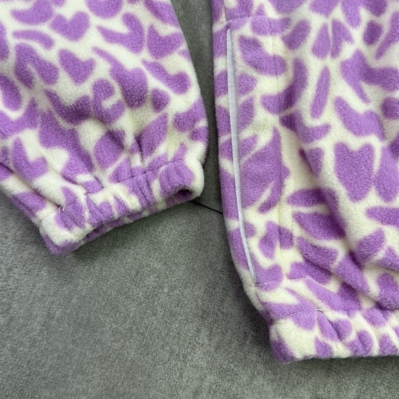 🔆 O'Neill🔆 Womens Sierra Fleece Top jacket cozy warm zip cheetah - Picture 10 of 16